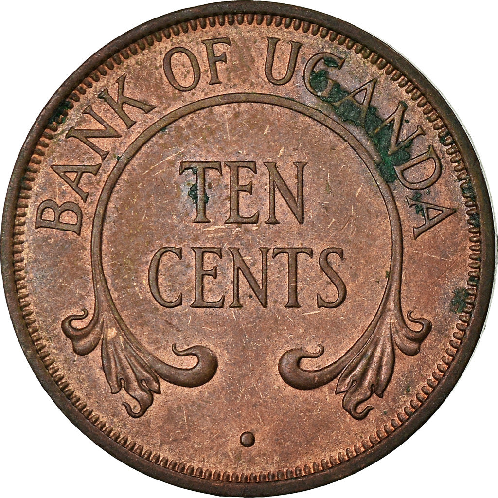 Münze, Uganda, 10 Cents, 1968, SS, Bronze, KM:2