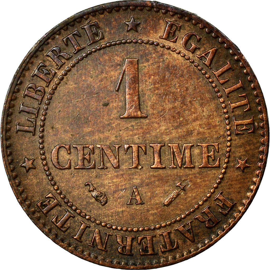 Coin, France, Cérès, Centime, 1894, Paris, AU(50-53), Bronze, KM:826.1