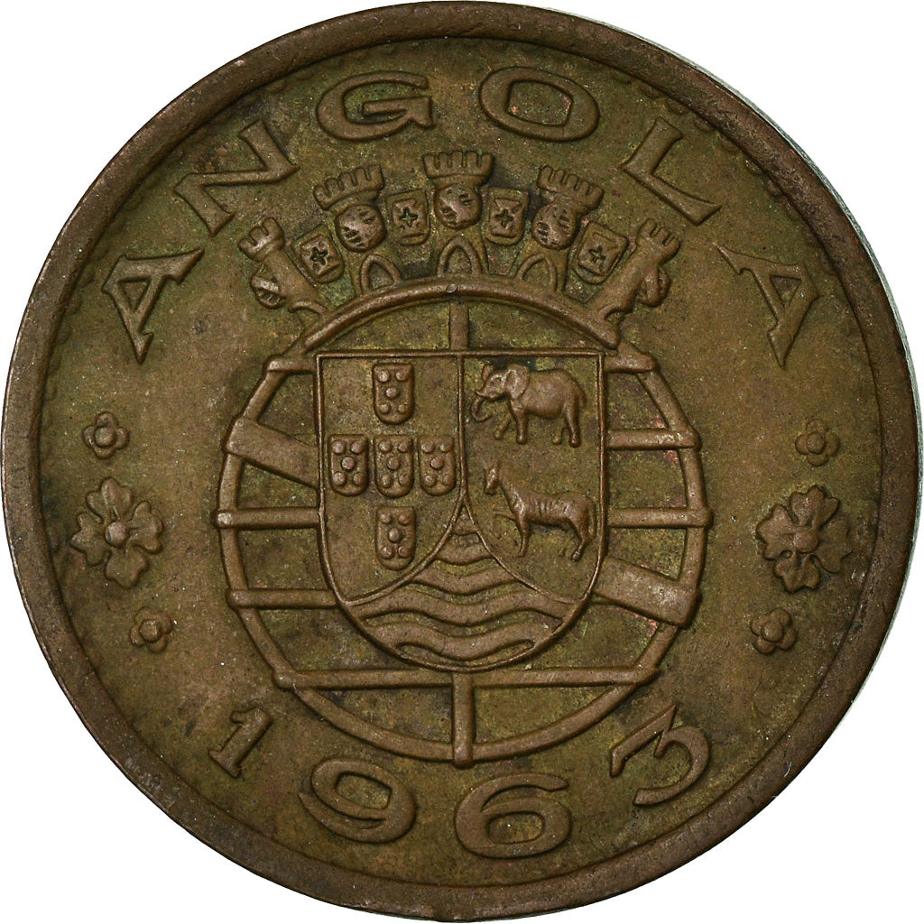 Coin, Angola, Escudo, 1963, VF(30-35), Bronze, KM:76