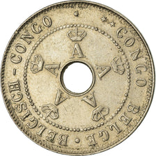 Moneta, Congo belga, 10 Centimes, 1917, Heaton, Birmingham, BB, Rame-nichel