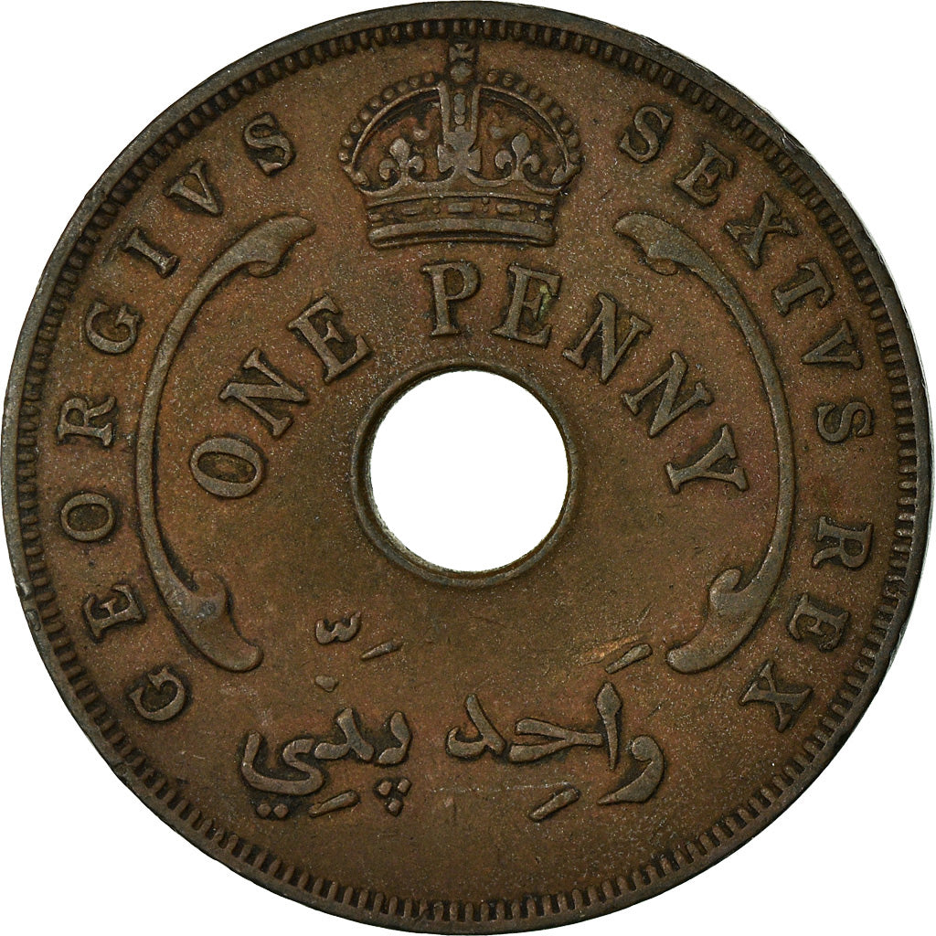 Coin, BRITISH WEST AFRICA, Penny, 1952, EF(40-45), Bronze, KM:30a