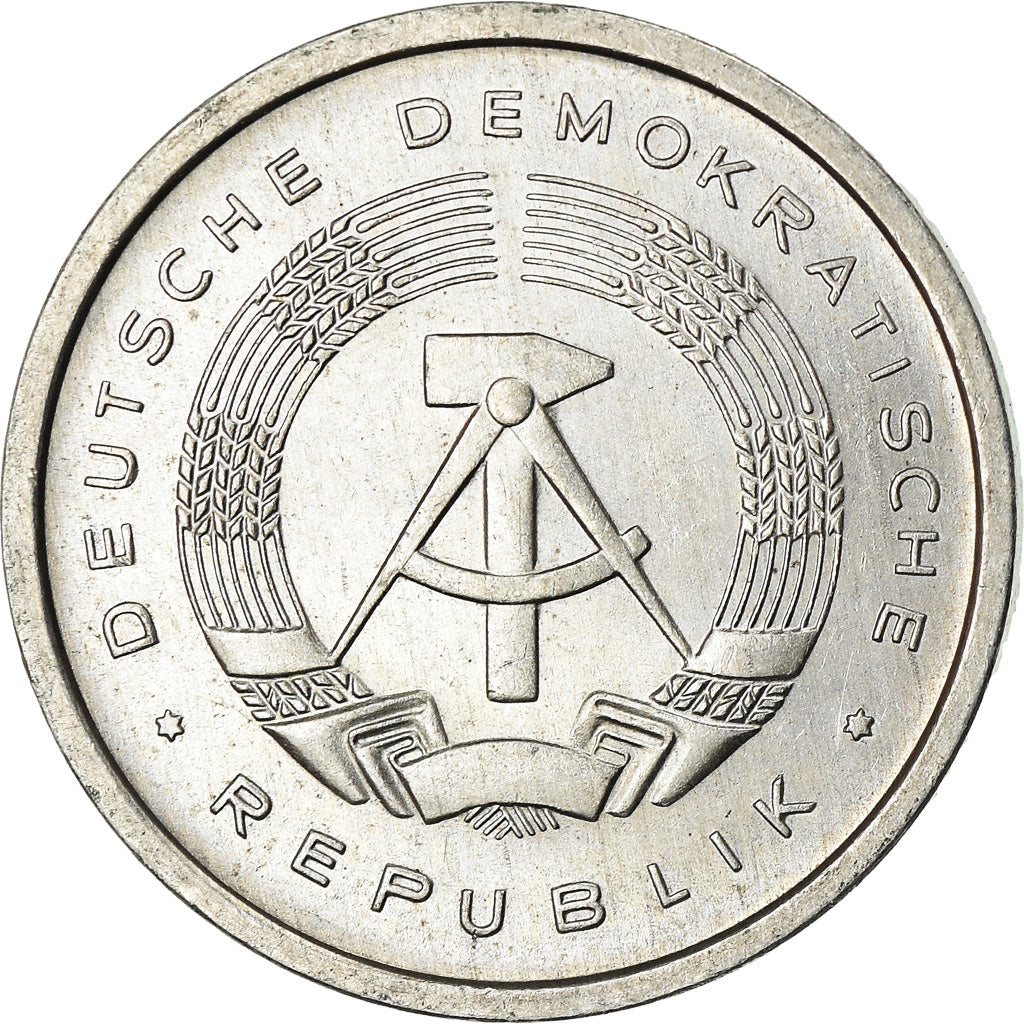 Coin, GERMAN-DEMOCRATIC REPUBLIC, 5 Pfennig, 1981, Berlin, EF(40-45), Aluminum