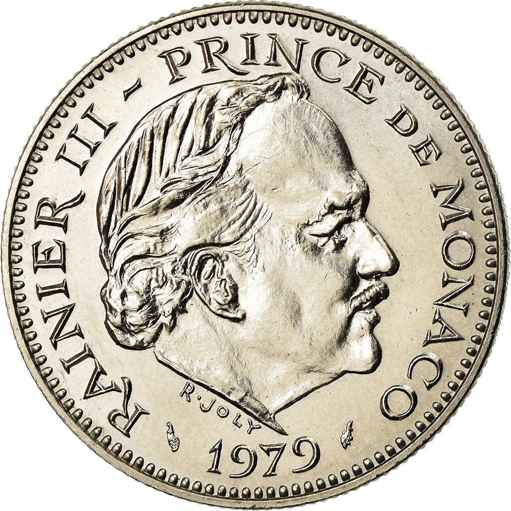 Moneta, Monaco, Rainier III, 5 Francs, 1979, SPL-, Rame-nichel, KM:150