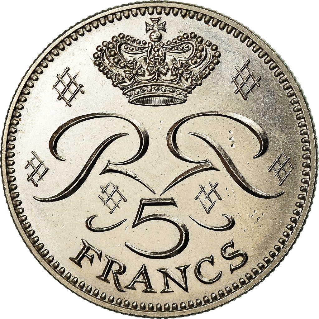 Moneta, Monaco, Rainier III, 5 Francs, 1979, SPL-, Rame-nichel, KM:150