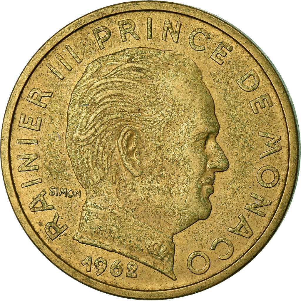 Moneta, Monaco, Rainier III, 50 Centimes, 1962, BB, Alluminio-bronzo, KM:144