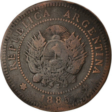 Coin, Argentina, Centavo, 1885, VF(20-25), Bronze, KM:32