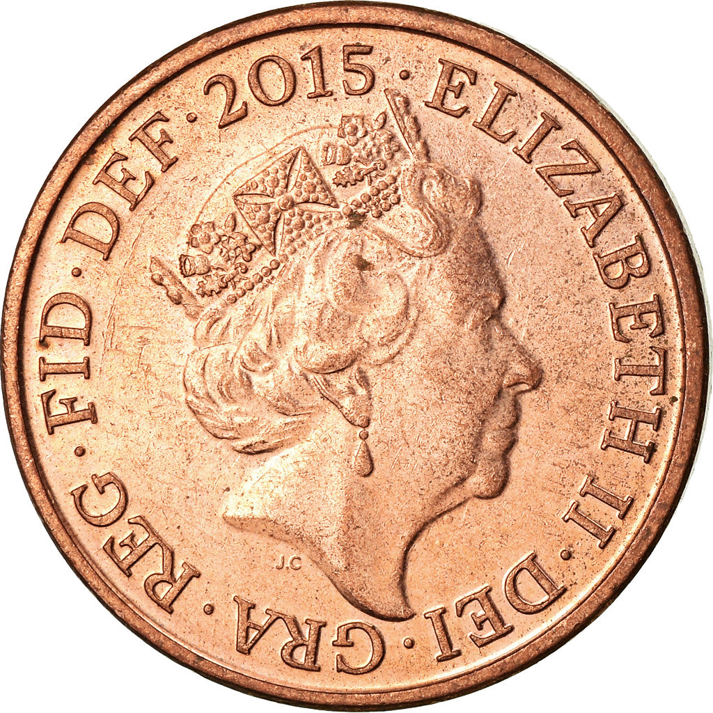 Coin, Great Britain, Penny, 2015, EF(40-45), Copper Plated Steel
