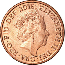 Coin, Great Britain, Penny, 2015, EF(40-45), Copper Plated Steel