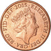 Coin, Great Britain, Penny, 2015, EF(40-45), Copper Plated Steel