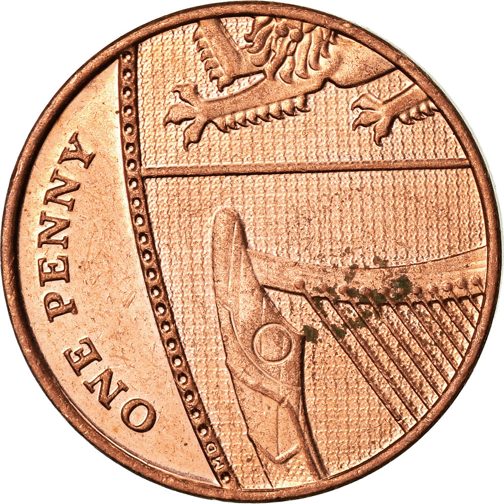 Coin, Great Britain, Penny, 2015, EF(40-45), Copper Plated Steel