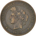 FRANCE, Cérès, 10 Centimes, 1873, Paris, KM #815.1, VF(30-35), Bronze, Gadoury #