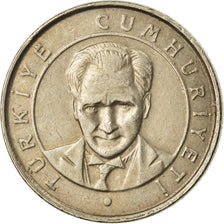Coin, Turkey, 25 New Kurus, 2008, Istanbul, EF(40-45), Copper-Nickel-Zinc