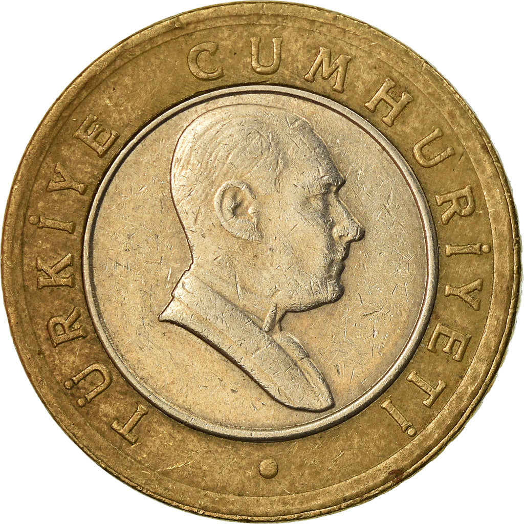 Moneta, Turchia, 50 New Kurus, 2008, Istanbul, BB, Bi-metallico, KM:1168