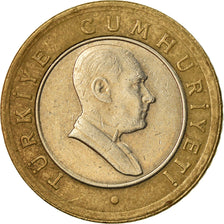Moneta, Turchia, 50 New Kurus, 2008, Istanbul, BB, Bi-metallico, KM:1168