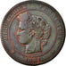 Monnaie, France, Cérès, 10 Centimes, 1881, Paris, TB, Bronze, KM:815.1
