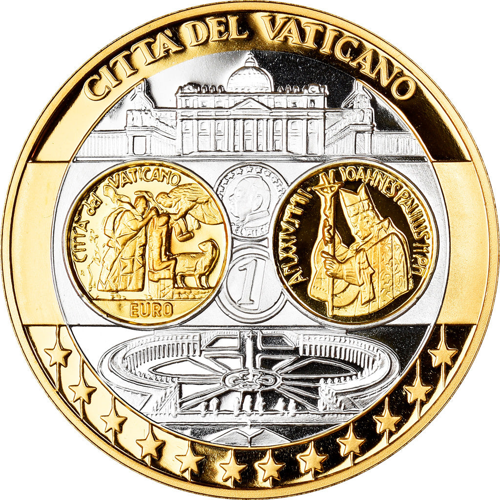 Vatican, Medal, L'Europe, Vatican, Politics, Society, War, MS(65-70), Silver