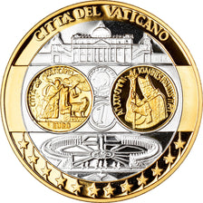 Vatican, Medal, L'Europe, Vatican, Politics, Society, War, MS(65-70), Silver