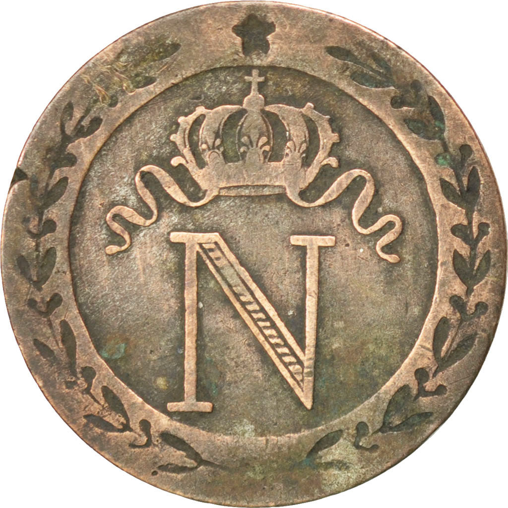 Premier Empire, 10 Centimes Napoléon Ier, 1808 B, KM 676.2