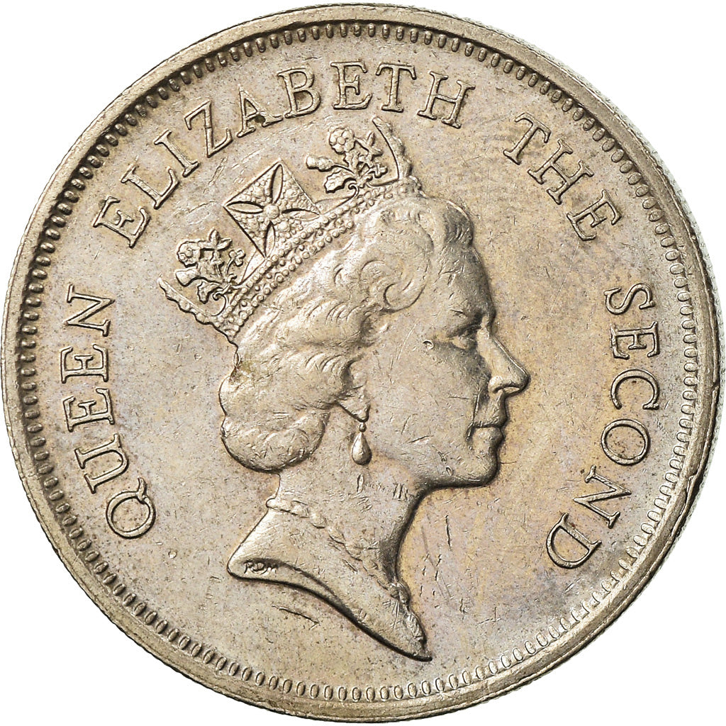 Moneda, Hong Kong, Elizabeth II, Dollar, 1988, MBC, Cobre - níquel, KM:63