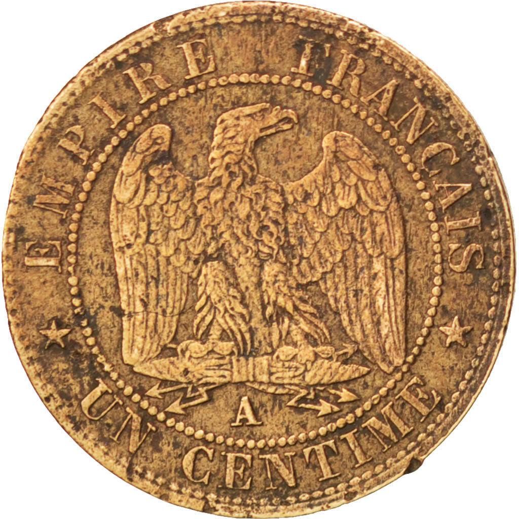 FRANCE, Napoléon III, Centime, 1857, Paris, KM #775.1, VF(20-25), Bronze, Gadour