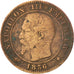 FRANCE, Napoléon III, 2 Centimes, 1856, Strasbourg, KM #776.3, F(12-15), Bronze,