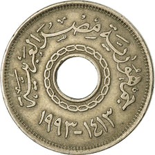 Coin, Egypt, 25 Piastres, 1993, EF(40-45), Copper-nickel, KM:734