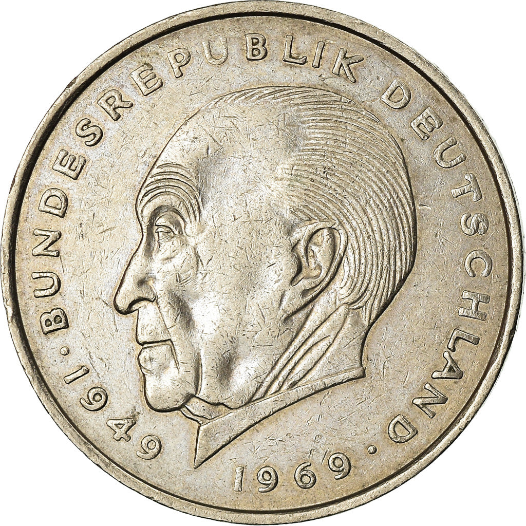 Coin, GERMANY - FEDERAL REPUBLIC, 2 Mark, 1970, Hambourg, EF(40-45)