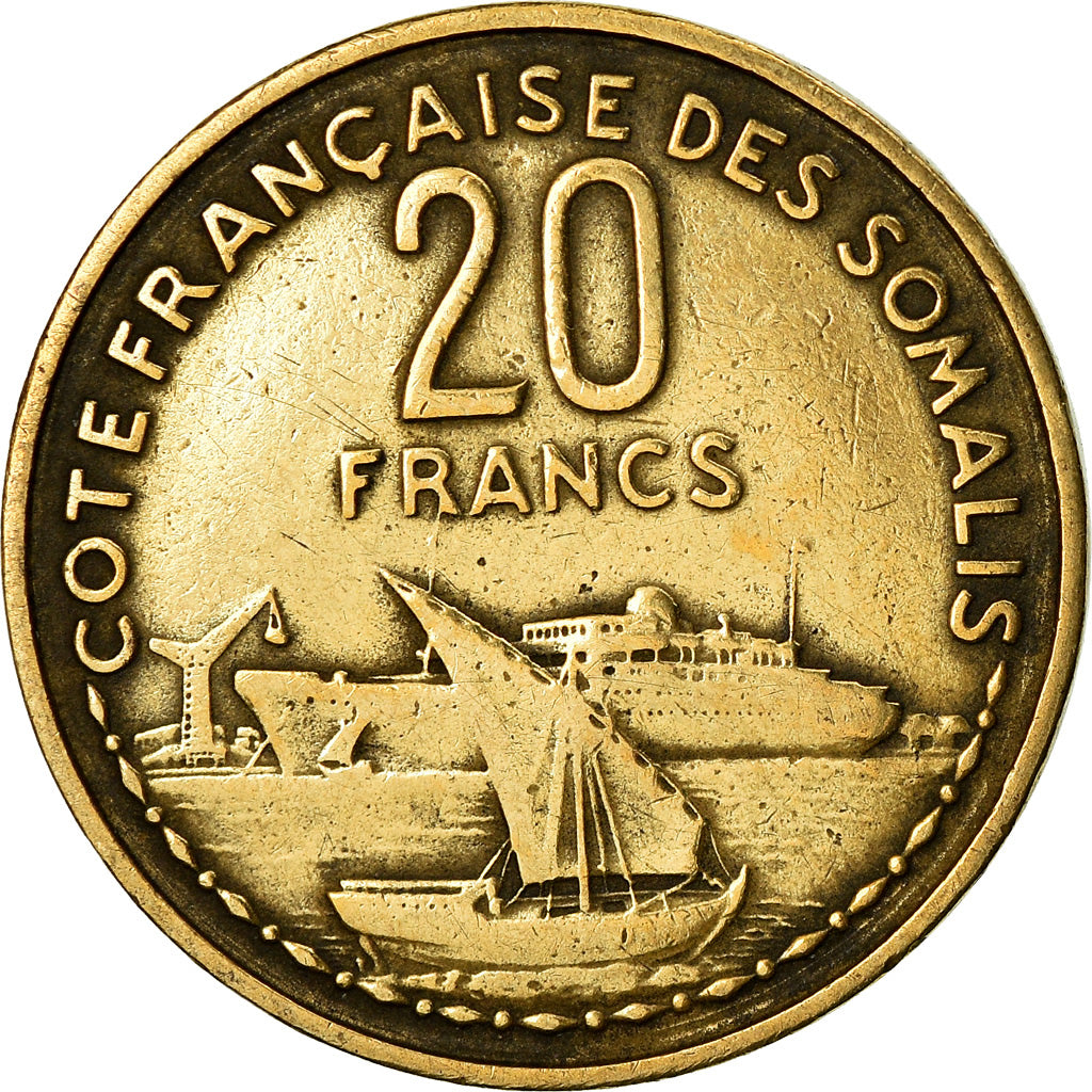 Monnaie, Côte française des Somalis, 20 Francs, 1952, Paris, TB+