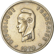Coin, FRENCH AFARS & ISSAS, 50 Francs, 1970, Paris, EF(40-45), Copper-nickel