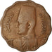 Coin, Egypt, Farouk, 10 Milliemes, 1938, British Royal Mint, EF(40-45), Bronze