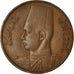 Coin, Egypt, Farouk, Millieme, 1938, British Royal Mint, EF(40-45), Bronze