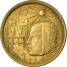 Coin, Egypt, 5 Milliemes, 1977, EF(40-45), Brass, KM:462