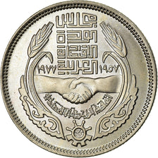 Coin, Egypt, 10 Piastres, 1977, EF(40-45), Copper-nickel, KM:471