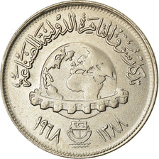 Coin, Egypt, 5 Piastres, 1968, EF(40-45), Copper-nickel, KM:414
