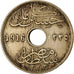 Moneta, Egitto, Hussein Kamil, 10 Milliemes, 1916, BB, Rame-nichel, KM:316