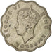 Monnaie, Mauritius, George VI, 10 Cents, 1947, TTB, Copper-nickel, KM:24