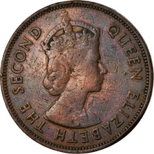 Coin, Mauritius, Elizabeth II, 5 Cents, 1965, EF(40-45), Bronze, KM:34