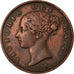 Coin, Great Britain, Victoria, 1/2 Penny, 1855, EF(40-45), Copper, KM:726