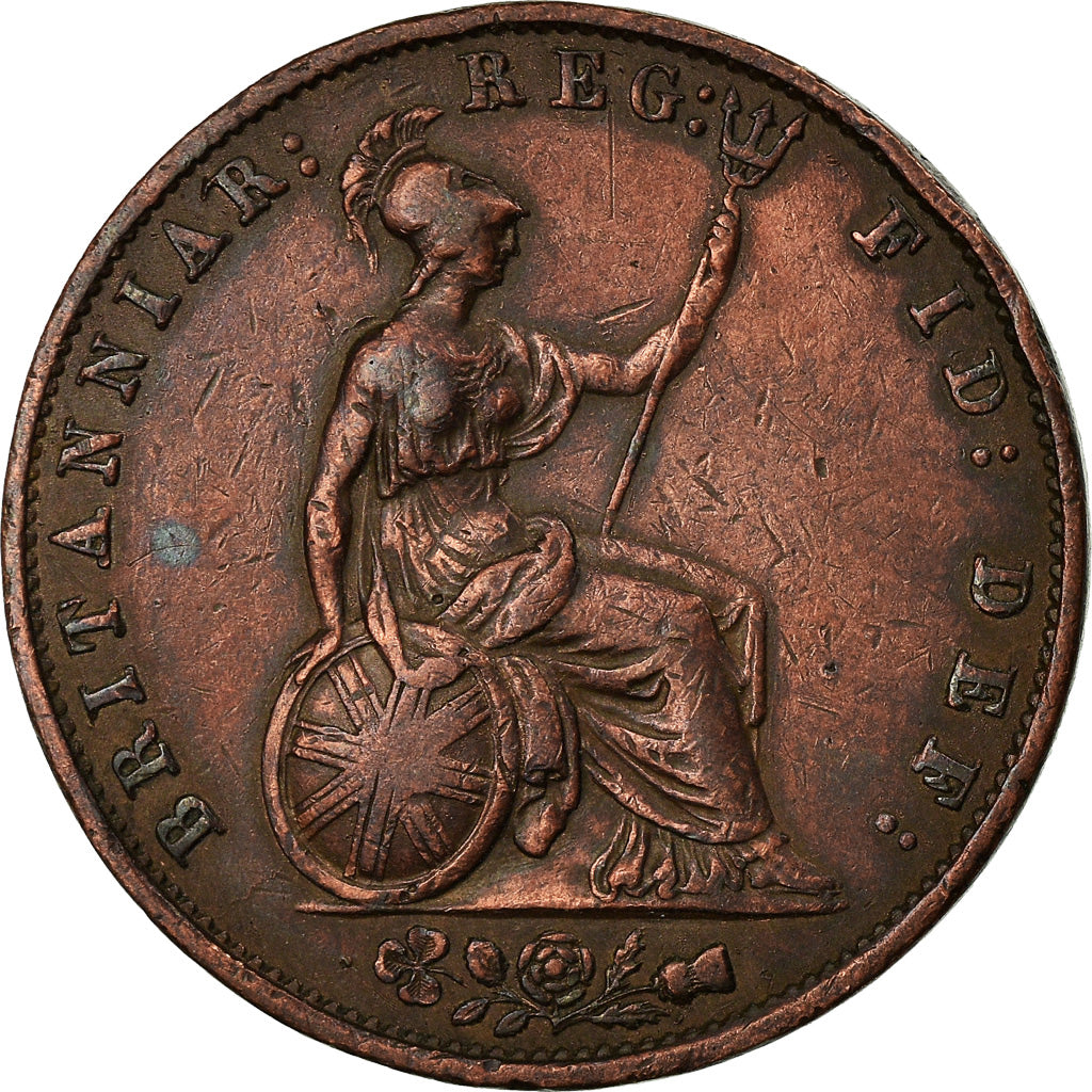 Coin, Great Britain, Victoria, 1/2 Penny, 1855, EF(40-45), Copper, KM:726