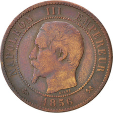 Second Empire, 10 Centimes Napoléon III tête nue, 1856 A, KM 771.1