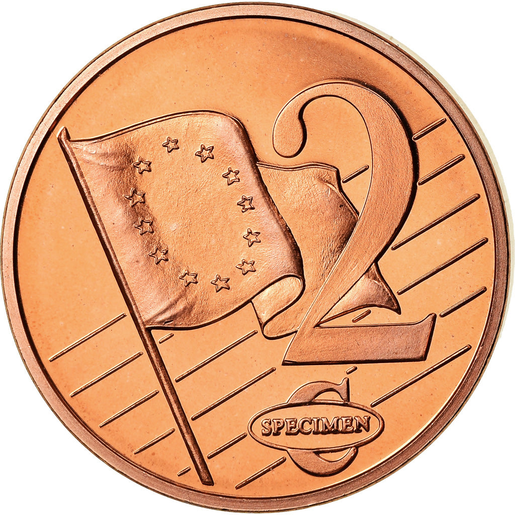 Monaco, Medal, 2 C, Essai Trial, 2005, MS(63), Copper