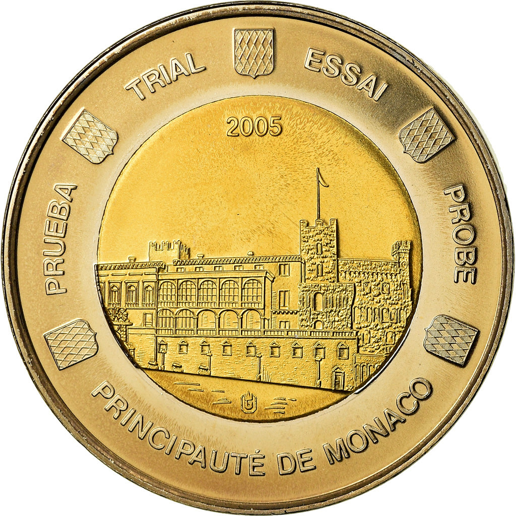 Monaco, medaglia, 2 E, Essai-Trial, 2005, SPL, Bi-metallico