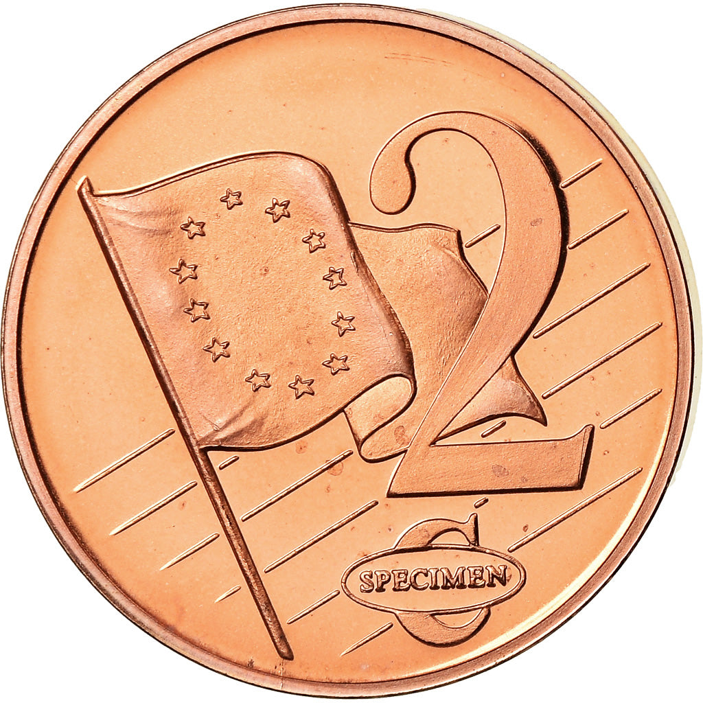 Jersey, Medal, 2 C, Essai Trial, 2003, MS(63), Copper