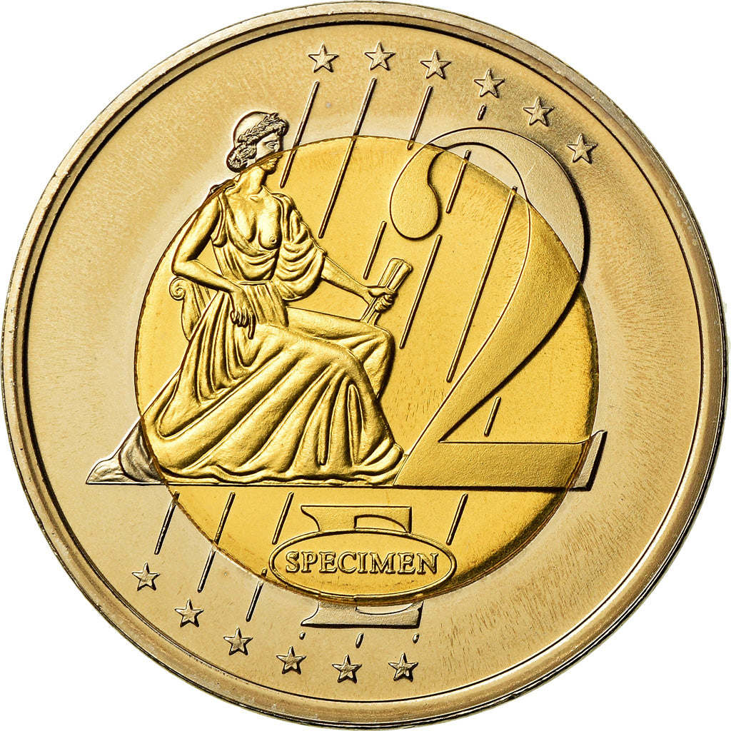 Jersey, Médaille, 2 E, Essai-Trial, 2003, SPL, Bi-Metallic