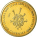 Guernsey, Medal, 10 C, Essai-Trial, 2003, MS(63), Copper-Nickel Gilt