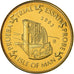 Ilha de Man, Medal, 10 C, Essai-Trial, 2003, MS(63), Cobre-Níquel Dourado