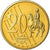 Isle of Man, Medal, 20 C, Essai-Trial, 2003, MS(63), Copper-Nickel Gilt
