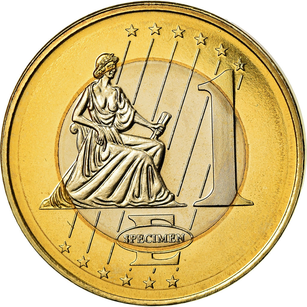 Isle of Man, Medal, 1 E, Essai-Trial, 2003, MS(63), Bi-Metallic