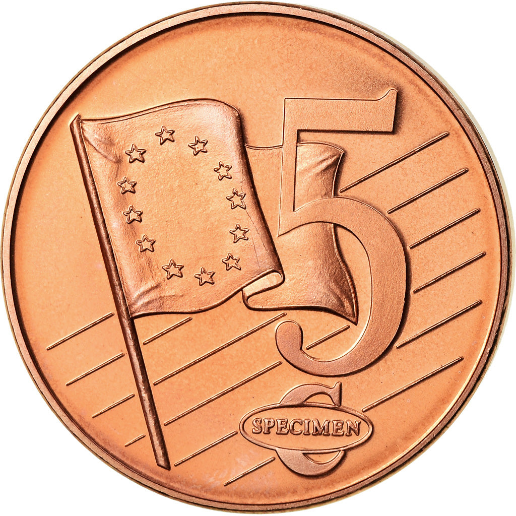 Dania, Medal, 5 C, Essai-Trial, 2002, MS(63), Miedź