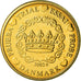 Denemarken, Medaille, 10 C, Essai-Trial, 2002, UNC-, Copper-Nickel Gilt
